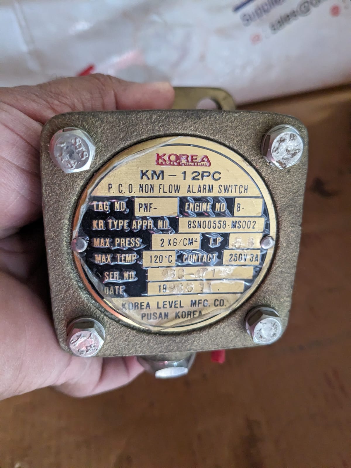 KM-12PC P.C.O. Non Flow Alarm Switch - Image 2