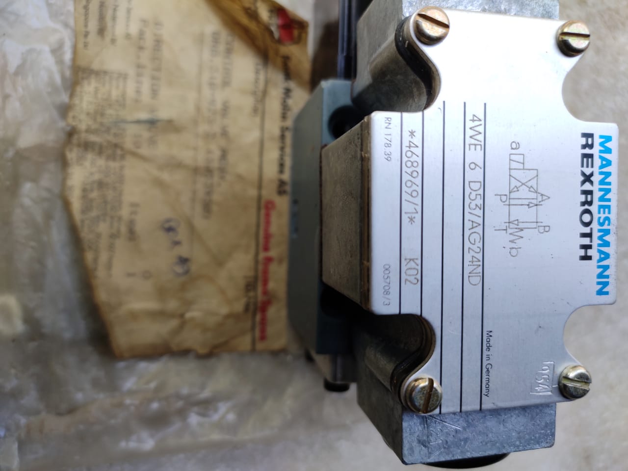 Rexroth 4WE 6 D53/AG24ND valve