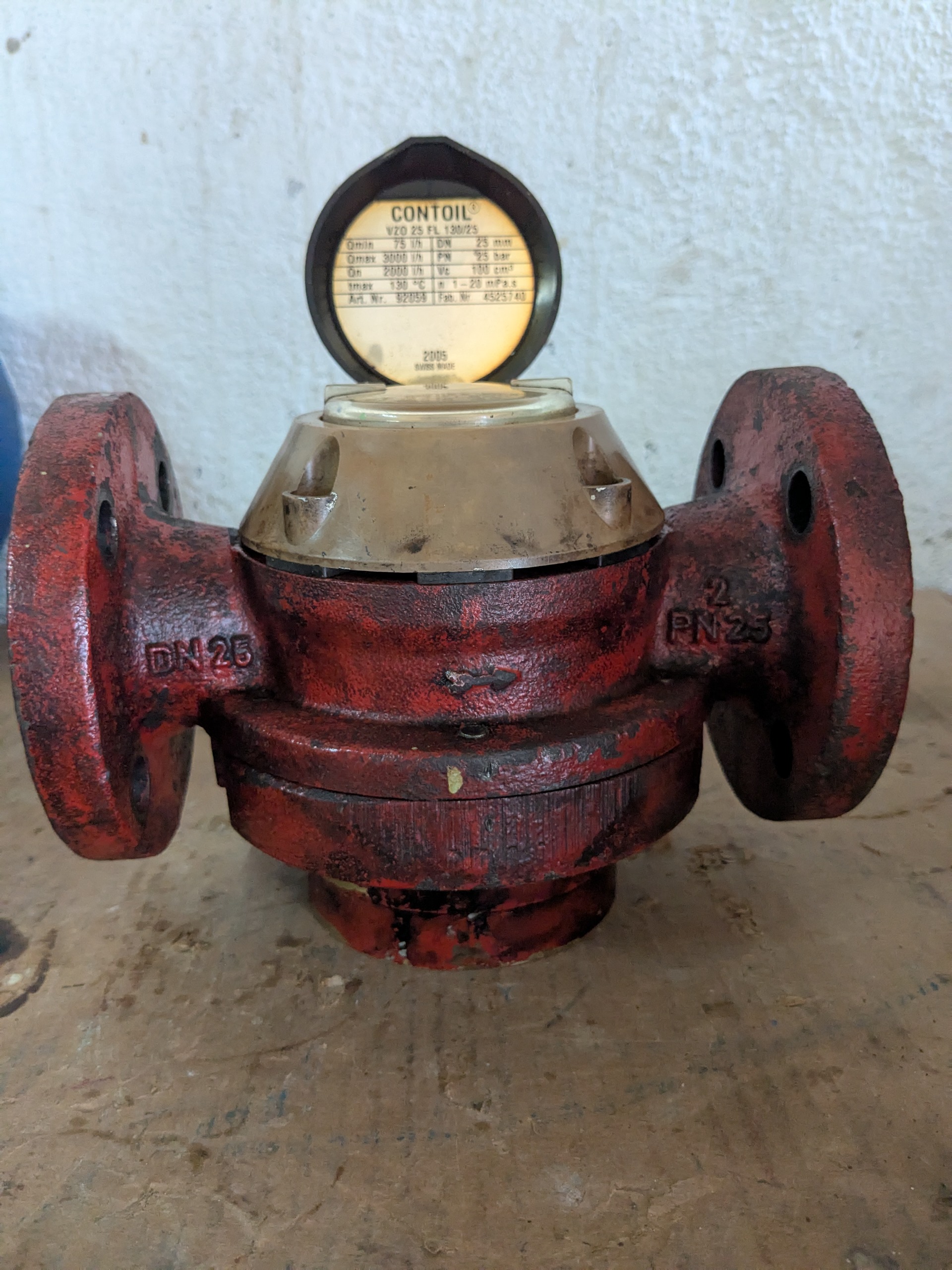 Contoil VZO 25 flow meter