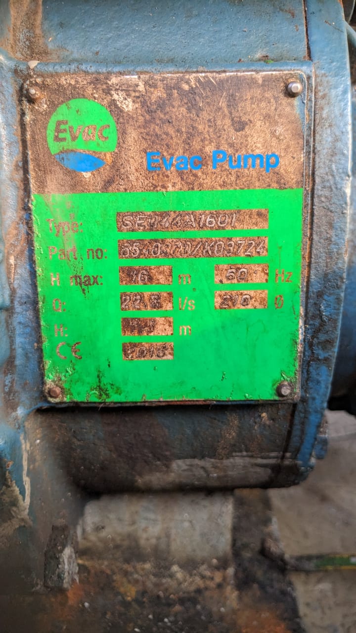 evac centrifugal pump - Image 2