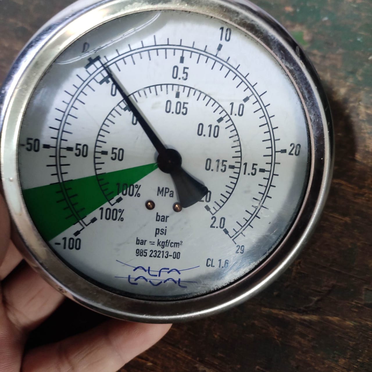 Alfa Laval vacuum gauge -0.1 MPa - Image 2