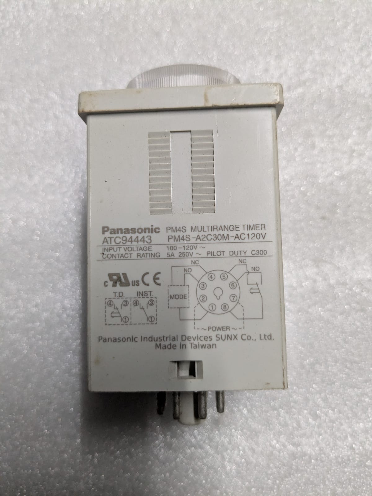 Panasonic PM4S-A2C30M-AC120V timer
