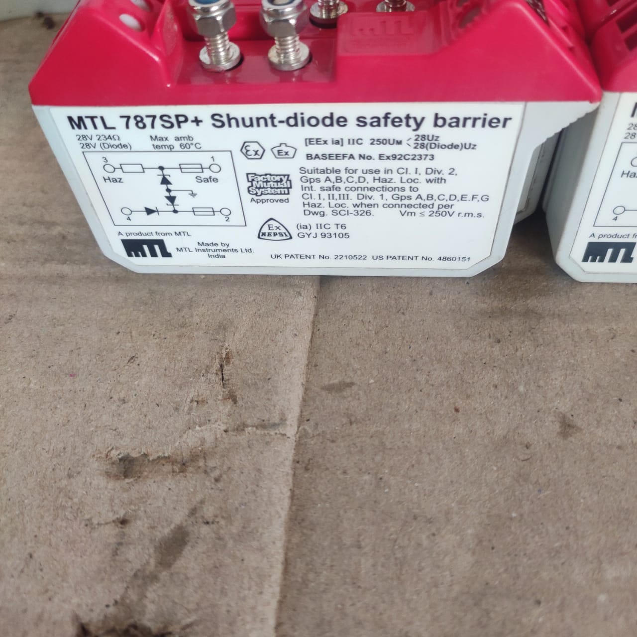 MTL 787sp+ Safety Barrier