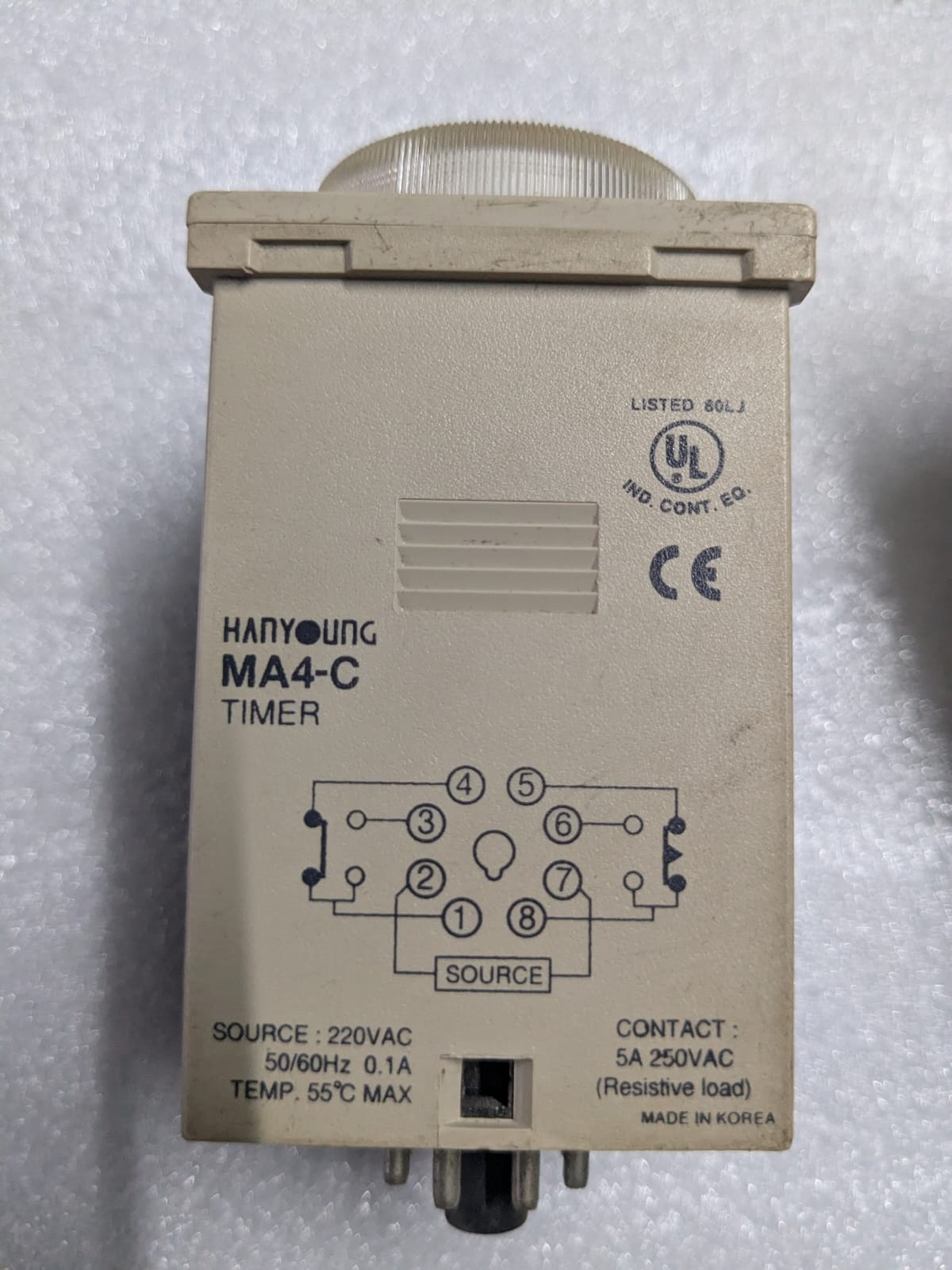 Hanyoung MA4-C Timer Rela - Image 3